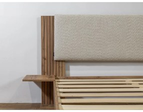 Бежово двойно легло с включена подматрачна рамка 140x190 cm Lior – Bobochic Paris