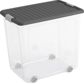 Пластмасова кутия за съхранение с капак 56,5x39x51,5 cm W box XL – KIS