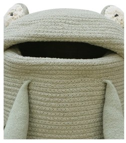 Светлозелена текстилна детска кошница за играчки ø 23x35 cm Fred the Frog – Lorena Canals