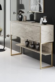Скрин Luxe, цвят Травертин Златен