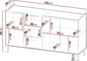 Буфет System 72-Mauro - Fusiko