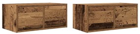 861505 vidaXL ТВ шкафове 2 бр Старо дърво 60x31x25,5 см инженерно дърво