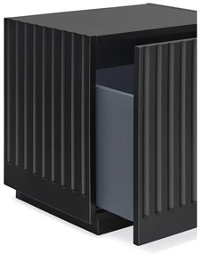 Черно нощно шкафче Doric - Teulat