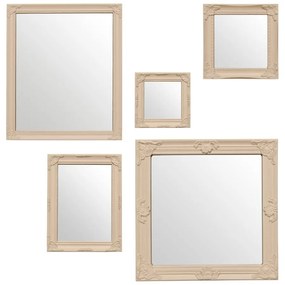 Огледала за стена в комплект от 5 броя в бароков стил - Premier Housewares