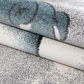 Синьо-сив детски килим 140x200 cm Kids – Ayyildiz Carpets