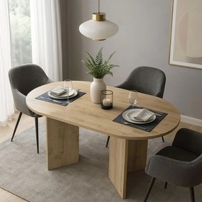 Меламиново трапезарно маса Cortado в цвят сапфирен дъб 138x80x75см.
