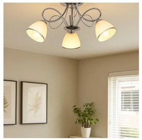 Brilagi - Полилей за директен монтаж FRED 3xE27/60W/230V, диаметър 59 см, лъскав хром