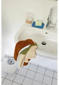 Кафява памучена кърпа от тери 50x100 cm Block – Hübsch