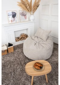 Пуф от рипсено кадифе в тухлен цвят Om 110 – SLOWDOWN