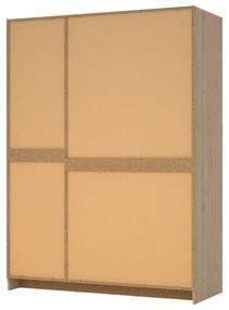 Гардероб в дъбов декор в естествен цвят 147x200 cm Billund - Tvilum