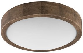 Brilagi - LED таванно осветително CARVALHO SLIM 1xE27/60W/230V дъб/орех Ø27 см