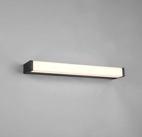 Матово черно LED осветление за стена (дължина 42 см) Fabio - Trio