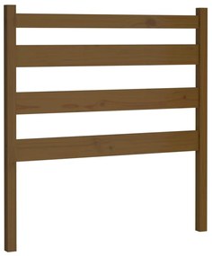 818398 vidaXL Горна табла за легло, меденокафява, 81x4x100 см, бор масив