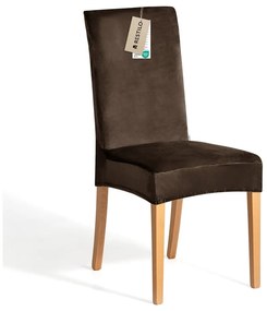 Кафяво ластично покривало за стол 48 cm Sento – Restilo