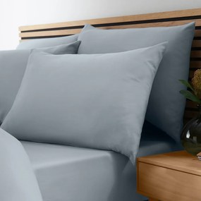 Синьо-сив еластичен чаршаф от микрофибър 150x200 cm So Soft Easy Iron – Catherine Lansfield