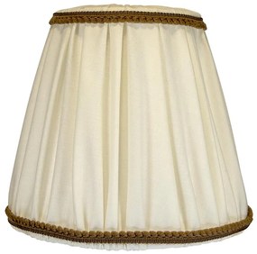 Duolla - Абажур за настолна и стояща лампа E27 пр. 18,5 см крем/кафяв
