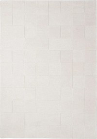 Ръчно изработен вълнен килим в цвят слонова кост 160x230 cm Checkerboard – Flair Rugs