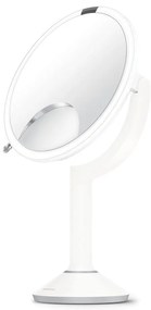 Козметично огледало със светлина/увеличително (5x) ø 20 cm Sensor Trio – simplehuman