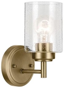 Kichler KL-WINSLOW-1W-NBR - Аплик WINSLOW 1xE27/60W/230V месинг