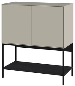 Черно-кремаво шкафче 80x90x40 cm Amira – Marckeric