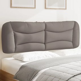374592 vidaXL Мека табла за легло, таупе, 160 см, плат