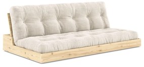 Бял разтегателен диван от велур 196 cm Base – Karup Design