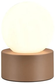 Бяло-кафява настолна лампа (височина 17 cm) Countess - Trio