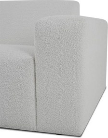 Бял ъглов диван от букле ("U" форма) Roxy – Scandic