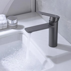 Смесител за мивка REA Storm Titanium Low