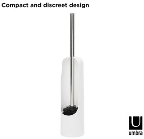 Бяла пластмасова четка за тоалетна Touch - Umbra