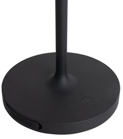 Модерна настолна лампа бяла акумулаторна - Maloi