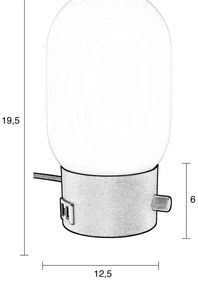 Настолна лампа с черна основа Urban - Zuiver