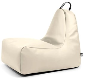 Бежов пуф от изкуствена кожа Chill XL – So Soft?