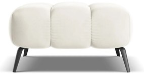 Бяла кадифена табуретка Nalu – Makamii