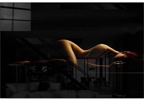 Картина върху стъкло 100x70 cm Silhouette - Wallity