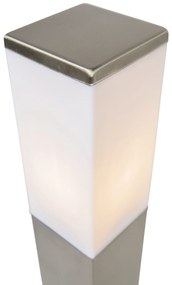 Модерна външна стенна лампа стомана 80 см IP44 - Malios