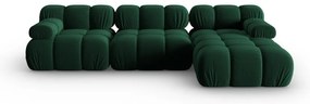 Зелен кадифен диван 285 cm Bellis - Micadoni Home