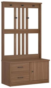 4010494 vidaXL L Дърво за антре SANDENS 87x40x159,5 cm масивна дървесина бор