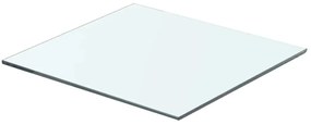 243816 vidaXL Плоча за рафт, прозрачно стъкло, 40 x 30 см