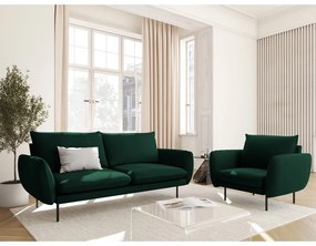 Тъмнозелен кадифен диван 160 cm Vienna - Cosmopolitan Design