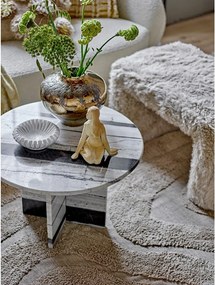 Черно-бял мраморна кръгла масичка за кафе ø 61 cm Rosito – Bloomingville