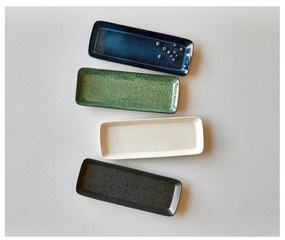 Поднос за сервиране керамична тава 14x38 cm Gastro Dark Blue/Black – Bitz