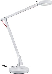 Бяла LED настолна лампа с огъваща се структура (височина 90 cm) Amsterdam – Trio