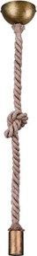 Висящо осветително тяло в месингов цвят ø 12 cm Rope – Trio