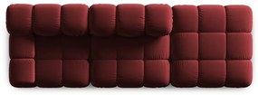 Червен кадифен диван 282 cm Bellis - Micadoni Home