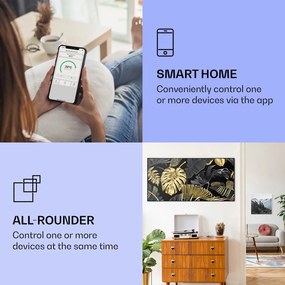 Klarstein Wonderwall Air Art Smart, инфрачервен отоплител, черно  листо, 120 х 60 см, 700 W