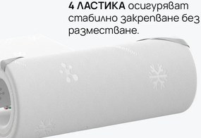 Топ матрак isleep, CoolComfort, 144x190x8, Твърд, Eластична пяна, Мемори пяна
