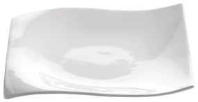 Десертна чиния от бял порцелан Motion, 18 x 18 cm - Maxwell &amp; Williams