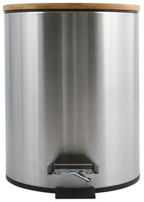 Стоманено кошче за боклук с педал в матово сребрист цвят 5 l Adonis – Spirella