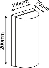 Аплика Градина LED Foli Cylinder